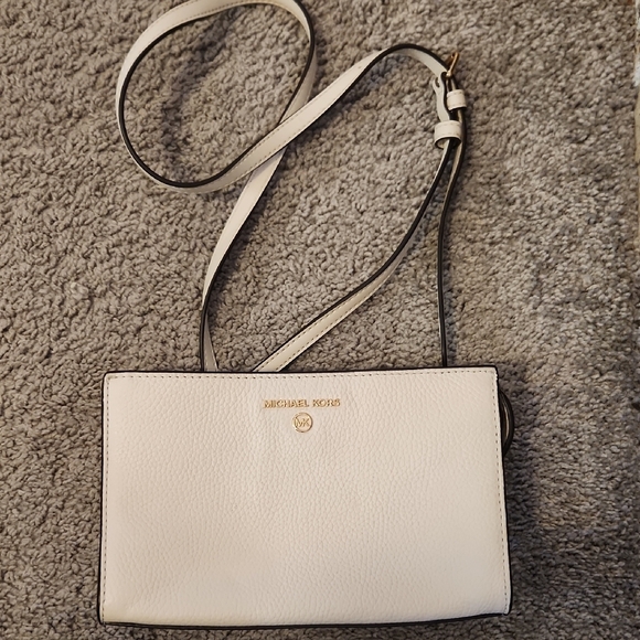 Michael Kors Cream Crossbody Bag - Picture 10 of 12